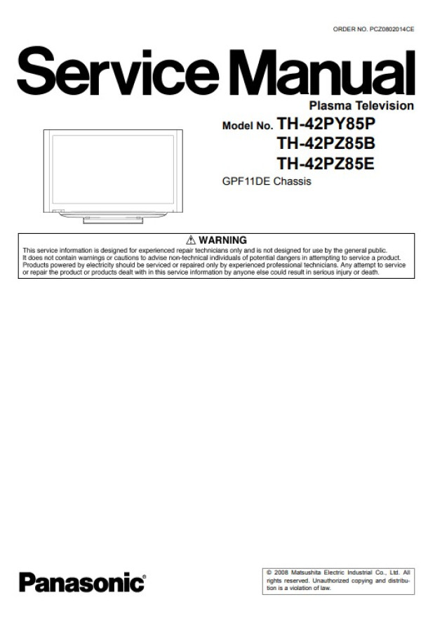 GPF11DE_TH-42PY85P, TY-42PZ85B, TY-42PZ85E